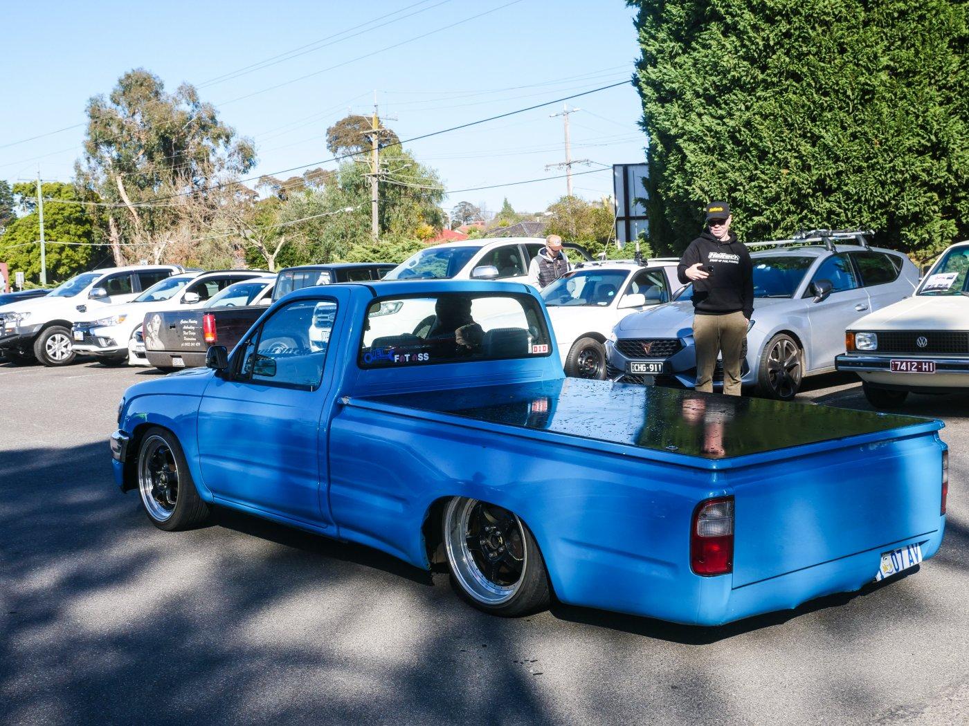 Toyota Hilux dragging its arse along