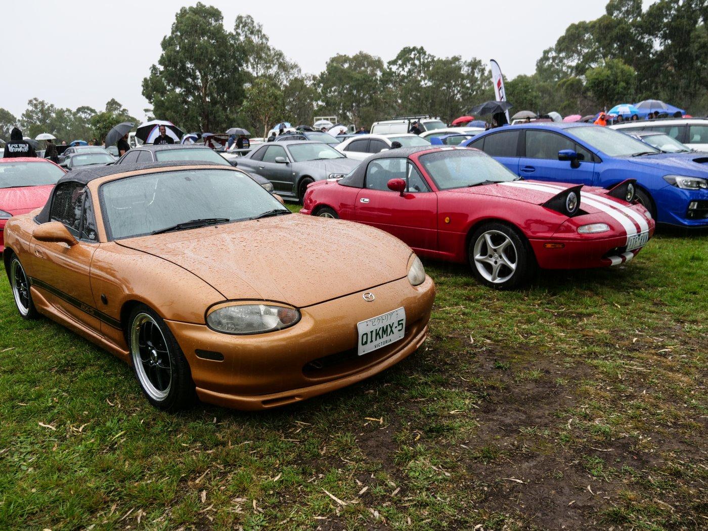 Two Miatas
