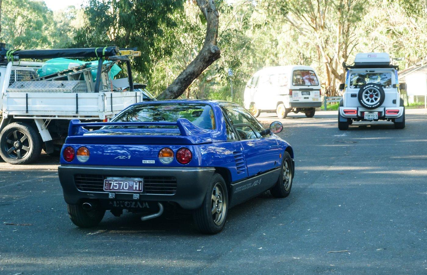 Blue Mazda Autozam