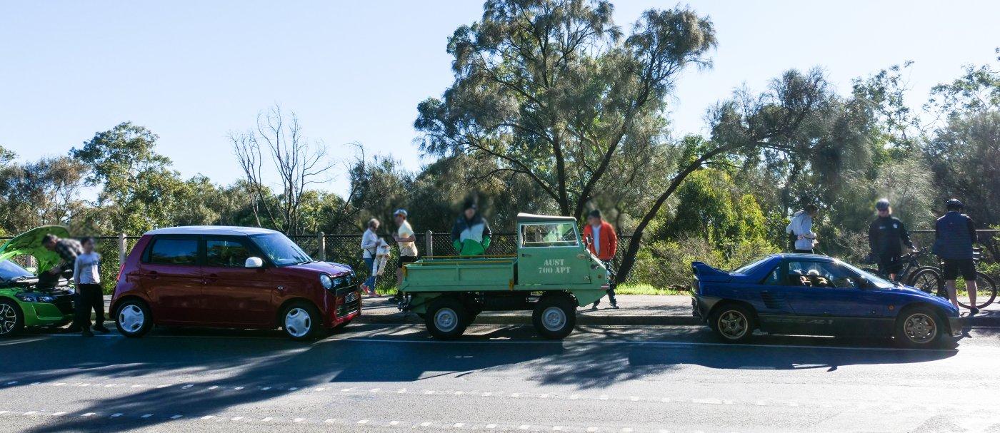 Honda N One and Steyr Puch Haflinger and Mazda Autozam.