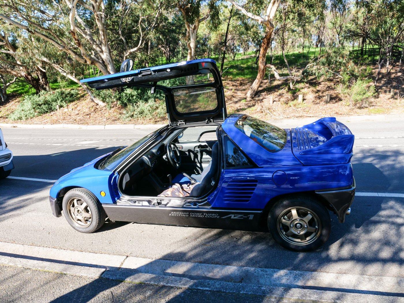 Blue Mazda Autozam