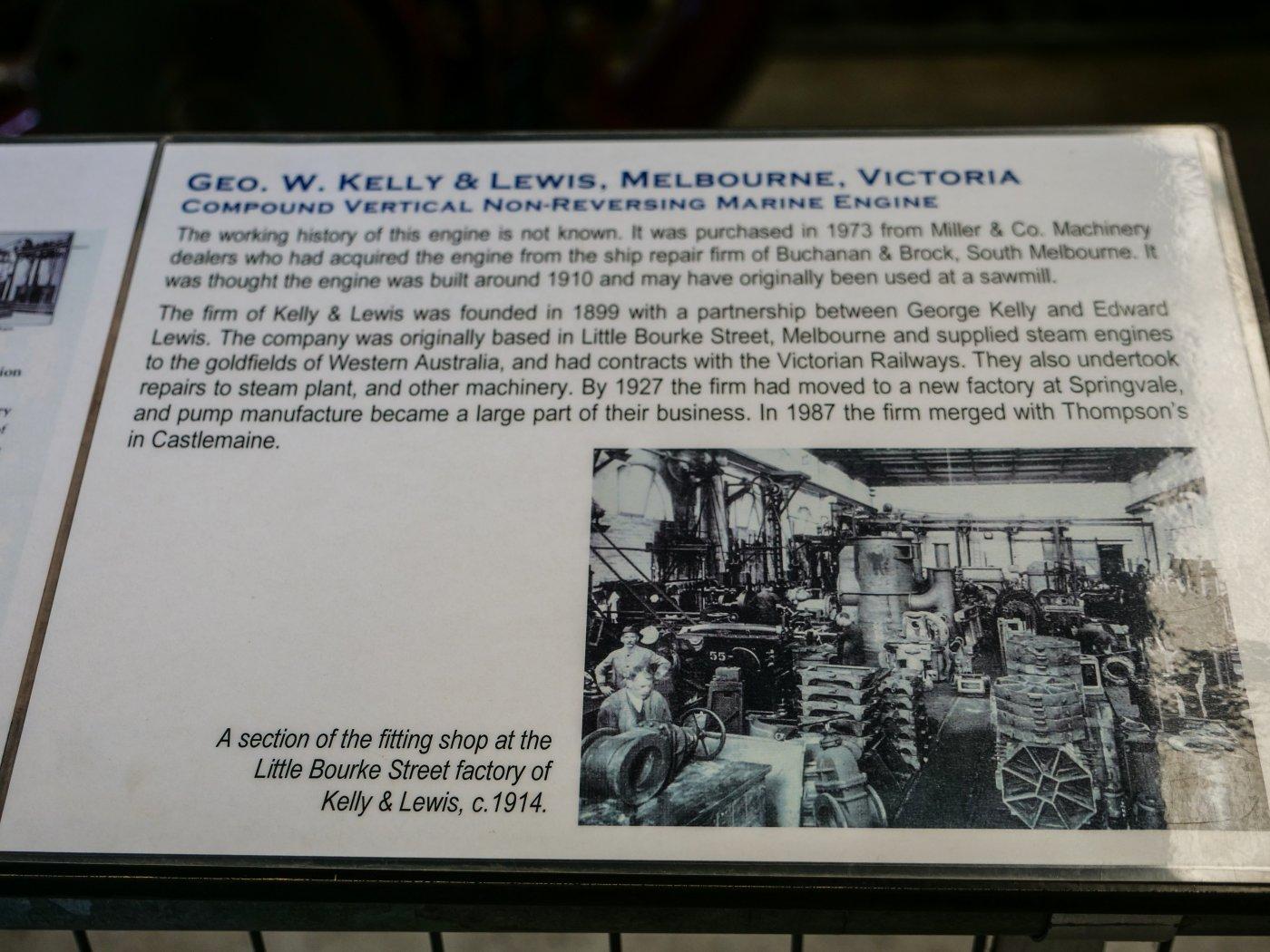 Placard for machinery
