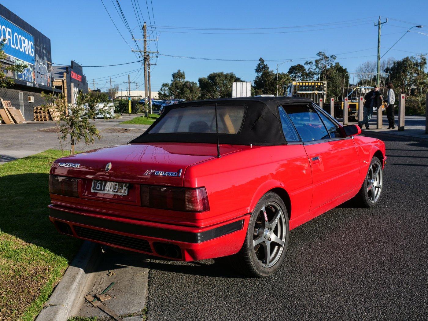 Red Maserati Biturbo