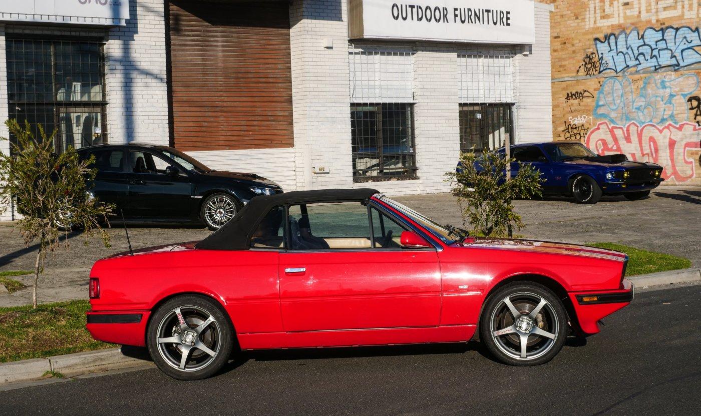 Red Maserati Biturbo