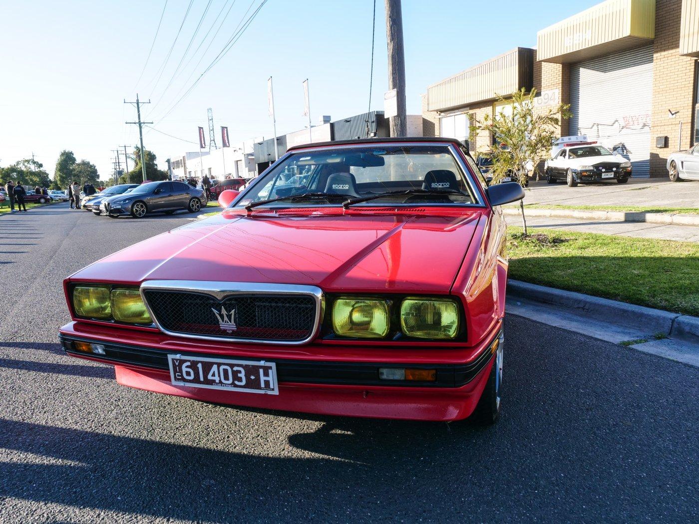 Red Maserati Biturbo